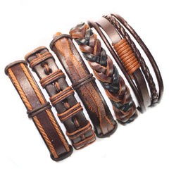 Trendy Leather Friendship Bracelet