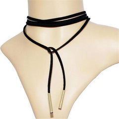 Long Strap Choker Necklace