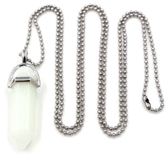Luminous Quartz Stone Pendant Necklace