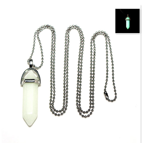 Luminous Quartz Stone Pendant Necklace